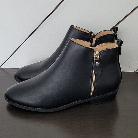 NEW Journee Collection Womens Ellis Black 8.5 Ankle Bootie Boots. ~ 6CT - Picture 2 of 8